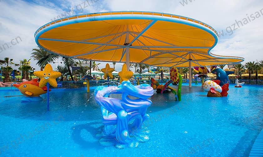 浙江宁波大目湾阿拉的海水上乐园小谐游乐场戏水小品